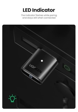 АДАПТЕР BLUETOOTH USB 5.0 UGREEN 20M