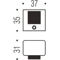 Colombo LC112 - Дверной ограничитель, белый