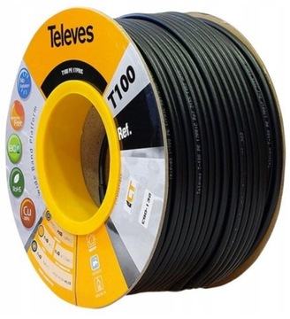 КОАКСИАЛЬНЫЙ АНТЕННЫЙ КАБЕЛЬ RG6U ТЕЛЕВИЗОРЫ - 20м