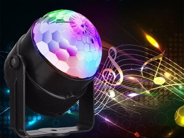 ДИСКО-ПРОЕКТОР ДИСКО-ШАР RGB LED ПОЛЕТ ДЛЯ ВЕЧЕРИНКИ ЛАЗЕРНЫЙ ПИЛОТ