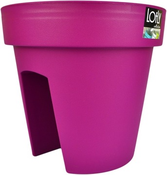 Балконный цветочный горшок для балюстрады LOFLY Fuchsia Pink DLOFR250 balustrade