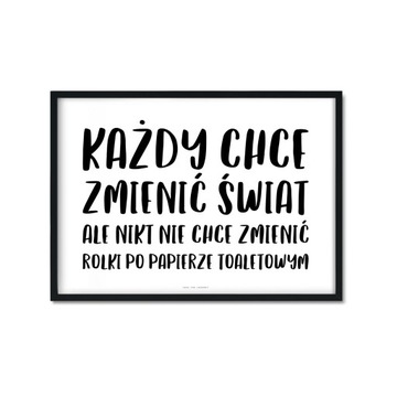 Śmieszny Napis na Prezent Parapetówka Plakat A4