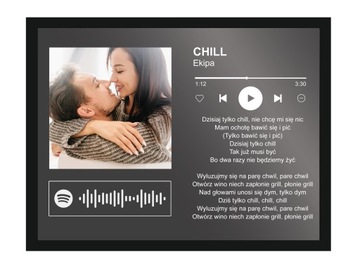 РАМКА С ВАШИМ ФОТО И ПЕСНЯ SPOTIFY В ПОДАРОК