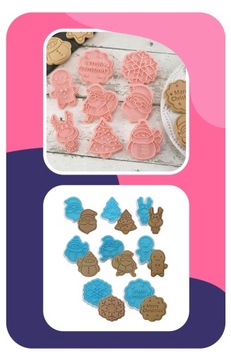 ФОРМЫ ДЛЯ ТОРТОВ ДЛЯ РОЖДЕСТВЕНСКИХ ПРЯНИКОВ 8 ШТ.