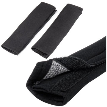 CZARNE OSŁONY NAKŁADKI NA PASY BEZPIECZEŃSTWA 2SZT