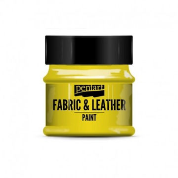 PENTART FARBA DO TKANIN I SKÓR 50ml ŻÓŁTA