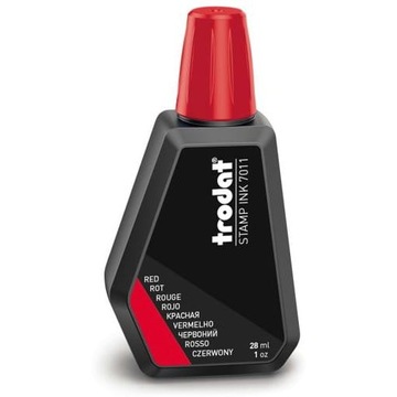 Tusz do pieczątek Trodat 7011 - czerwony 28ml