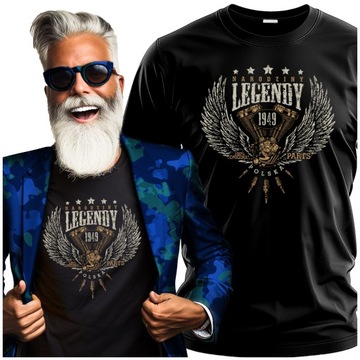 Koszulki dla niego Vintage Motywem Motocyklowym Narodziny Legendy 1949 XXL
