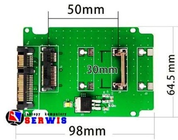 2,5-дюймовый SSD-АДАПТЕР mSATA-SATA
