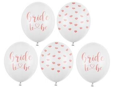 Balony Bride to Be Wieczór Panieński Mix 5 sztuk