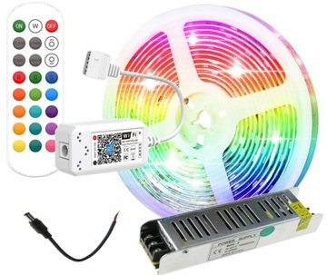ZESTAW PRO LED Smart 5m RGBW 4in1 24V WiFi CIEPŁY