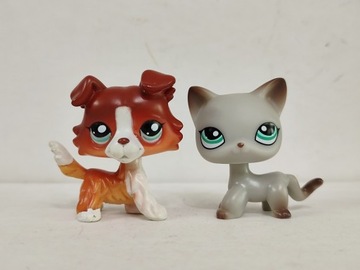 LPS Littlest Pet Shop koty&pies 2pcs