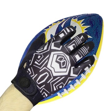 Moreok Rugby Gloves Breathable Anti-slip Full Finger Silicone Baseball Ame