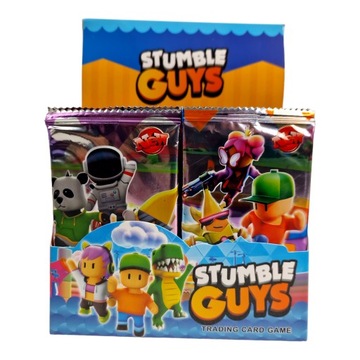 Stumble Guys Karty Kolekcjonerskie 288 Sztuk Duży Zestaw Box 36 Saszetek
