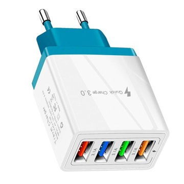 USB USB Wall Plug -In USB Wall Charger Light Blue