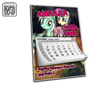 КАЛЕНДАРЬ А4 ПОНИ ВАШЕ ИМЯ + ПОЖЕЛАНИЯ!