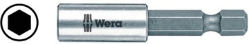МАГНИТНЫЙ ДЕРЖАТЕЛЬ СТАЛЬ. ДЛЯ БИТ 1/4'' 50 ММ WERA