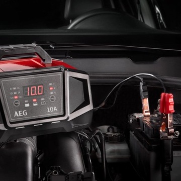 ŁADOWARKA DO AUTA MOTOCYKLA PROSTOWNIK AEG KABLE ROZRUCH DUŻA MOC OSZCZĘDNY