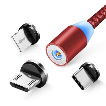 МАГНИТНЫЙ КАБЕЛЬ 3в1 MICRO TYPE-C USB-C к IPHONE