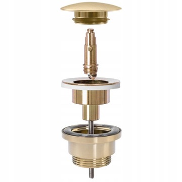 Сифон для умывальника Click-Clack Brushed Gold Rea