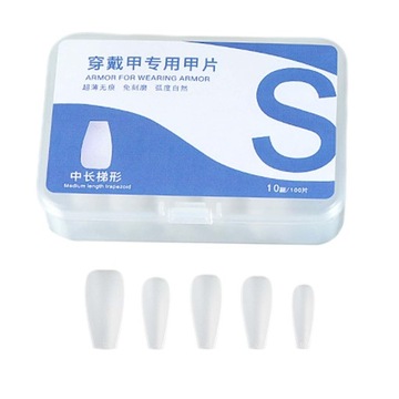 100x Gel Nail Tips et Finger Nail Tips for Acrylic Nail Dip Powder Nails S