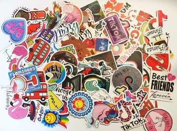 НАКЛЕЙКИ НА ВЕЛОСИПЕДЧЕМОДАН TOP MIX 100 ШТ.