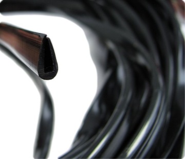 Краевая полоса черная резина ПВХ толщиной 0,5 мм, малая тонкая обложка для здоровья и безопасности