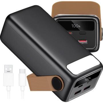 Powerbanka 4000 mAh 2xUSB 1xUSB-C Pd Qc 4.0 22.5W Rychlé Nabíjení Kabel
