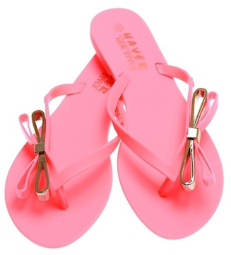 Damskie klapki japonki Plażowe wodoodporne buty basenówki 16262 38