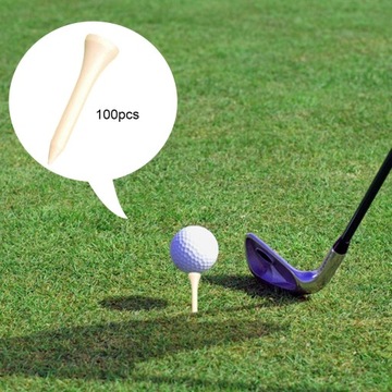 100 шт. деревянные футболки для гольфа оптом для тренировочного поля для гольфа на заднем дворе 42 мм