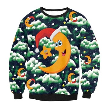 Bluza świąteczna Brzydki Męski damski sweter bożonarodzeniowy z paskudnym r