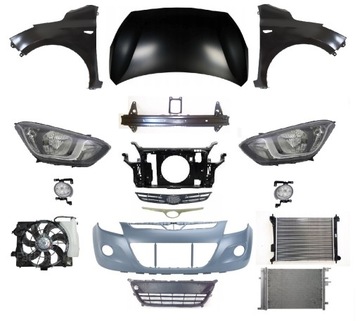 HYUNDAI I20 12-14 PRZÓD MASKA ZDERZAK PAS BŁOTNIK