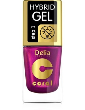 DELIA COSMETICS Coral Hybrid Gel Lakier hybrydowy do paznokci nr 108 - mult