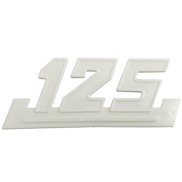 EMBLEMAT ZNACZEK NAPIS BOCZEK DEKLA BIAŁY WSK 125