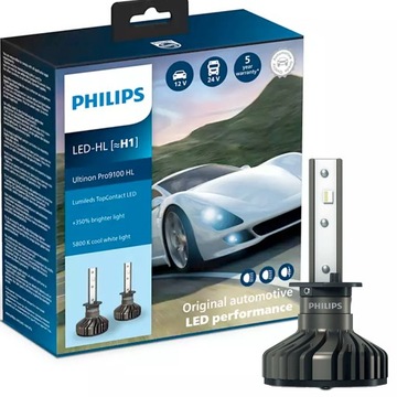 Philips Ultinon Pro9100 żarówka LED Lumileds [~H1]
