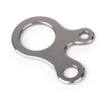 Натяжитель троса для палаточного тента из перфорированной стали.