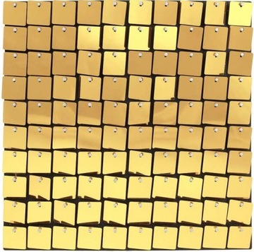 Panel dekoracyjny szampański, czarne tło, 30x30 cm/ 100 kwadratów
