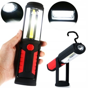 ЛАМПА ДЛЯ МАСТЕРСКОЙ СВЕТОДИОДНЫЙ ФАКЕЛ МАГНИТ АККУМУЛЯТОР