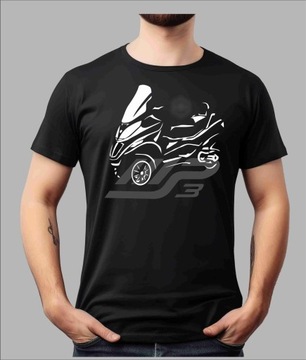 T-shirt koszulka na skuter z nadrukiem P*I*A*G*G*I*O MP3