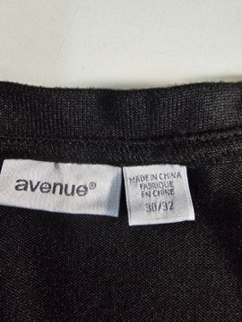 Avenue sweter czarny cienki maxi 58 60