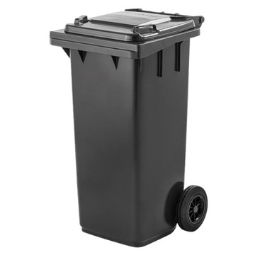 KONTENER NA ODPADY ZMIESZANE 120L CZARNY KOSZ