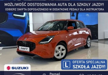 Suzuki Swift VI Hatchback Facelifting 1.2 DualJet SHVS 83KM 2025 Suzuki Swift Premium Plus 1.2 mild Hybrid 2WD 5MT Flame Orange NAUKA JAZDY