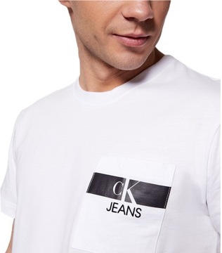 Biały T-shirt Calvin Klein Jeans r. M