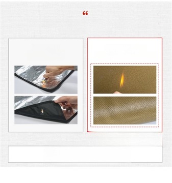 УЛИЧНЫЙ ОГНЕРУБНЫЙ КОВРИК ДЛЯ ГРИЛЯ ДЛЯ КАМИНА, КУСТОК ДЛЯ ПИКНИКА