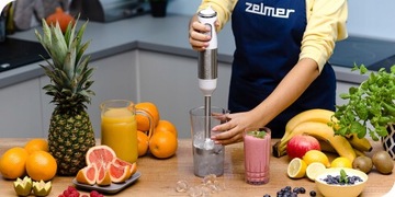 МОЩНЫЙ ПОРУЧНОЙ БЛЕНДЕР Zelmer ZHB4640 1100 Вт белый