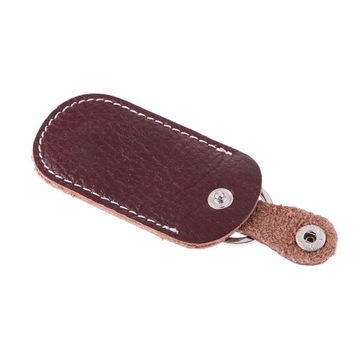 2 кожаных футляра для ключей с защитным чехлом для накопителя памяти