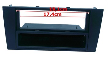 Audi A4 2000-2004 Маскирующая рамка магнитолы DIN