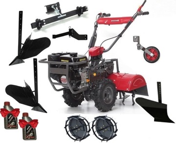 GLEBOGRYZARKA Spalinowa NAPĘD HORTMASZ 212cc 62cm 2 Kierunki noży ZESTAW XL