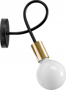Lampa APP516 ścienna kinkiet PARADISE czarna złota