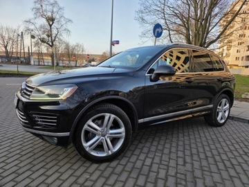 Volkswagen Touareg II 2015 VW TOUAREG V6 3.0l TDI 240KM Przebieg: 119,065km Po serwisie Kamery 360, zdjęcie 2